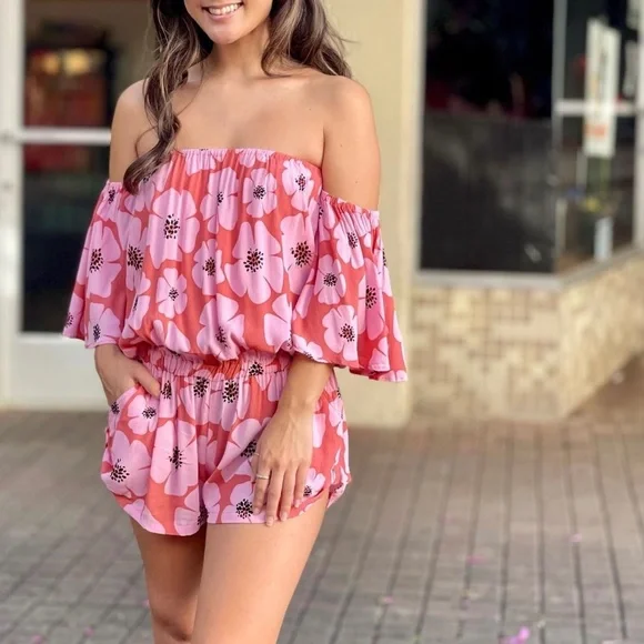 NWT Fighting Eel Ava Sky Romper Razlyn Green Magnolia sz XS NEW - Picture 2 of 5